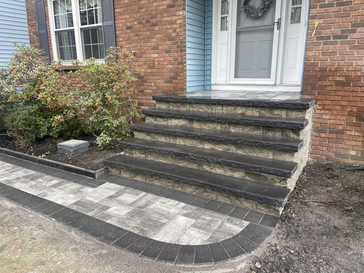 Masonry Steps and Interlock Pathway Roxbury Township